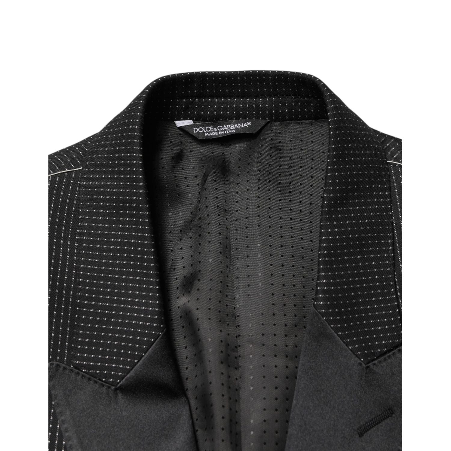 Dolce & Gabbana Dark Gray Fantasy Single Breasted Jacket Blazer