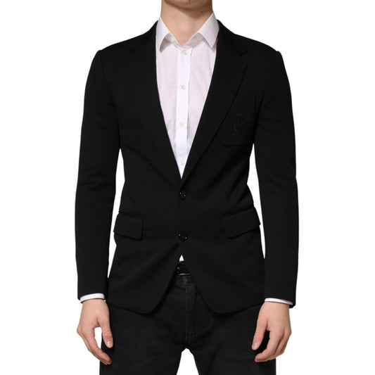 Dolce & Gabbana Black Wool Single Breasted 2 Button Blazer 1728,67345645728,Black,Blazers - Suits & Blazers - Clothing,Clothing,Dolce & Gabbana,IT46 | S,Material: 08%PA+92%WV,Men,New with tags,Suits & Blazers - Clothing