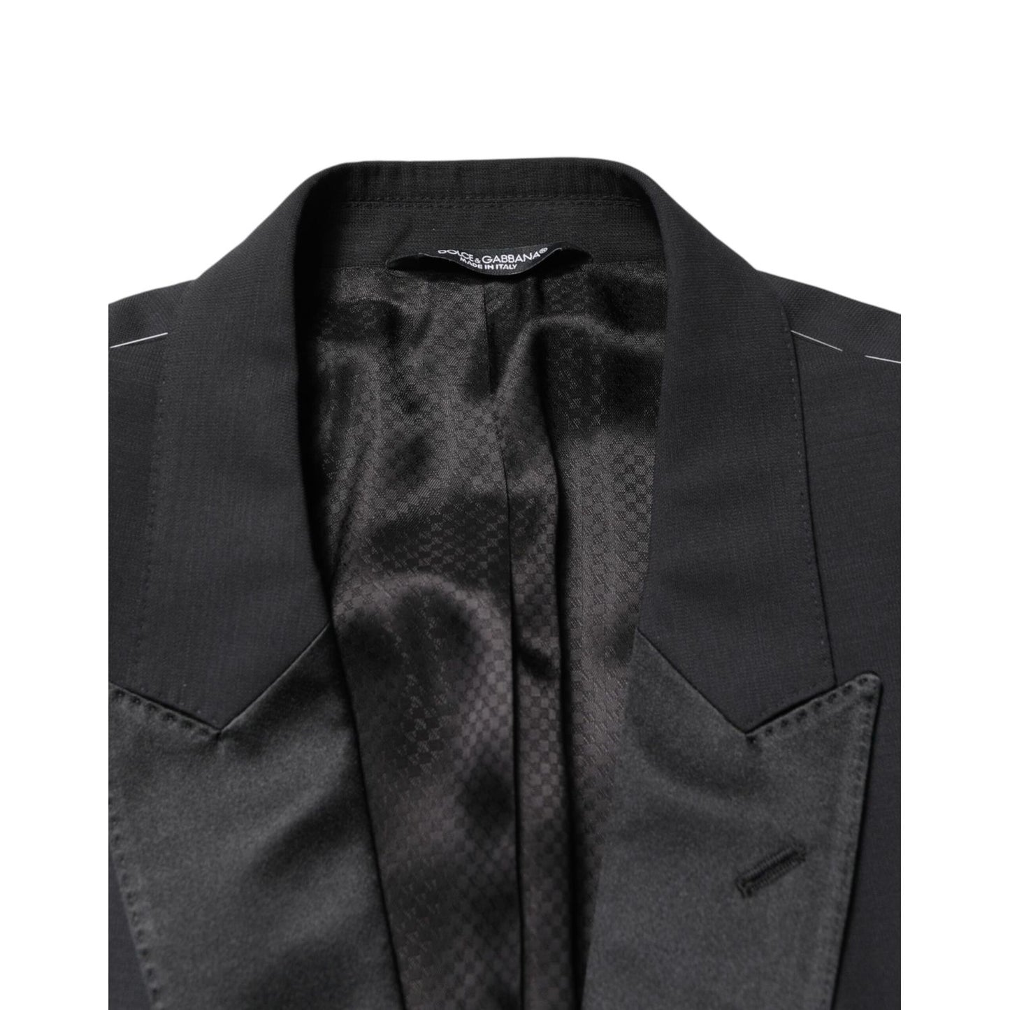 Dolce & Gabbana Black MARTINI Single Breasted Jacket Blazer