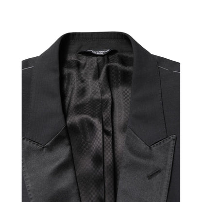 Dolce & Gabbana Black MARTINI Single Breasted Jacket Blazer