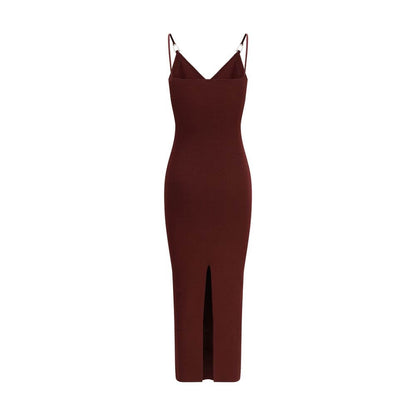Versace Bordeaux Viscose Casual Dress