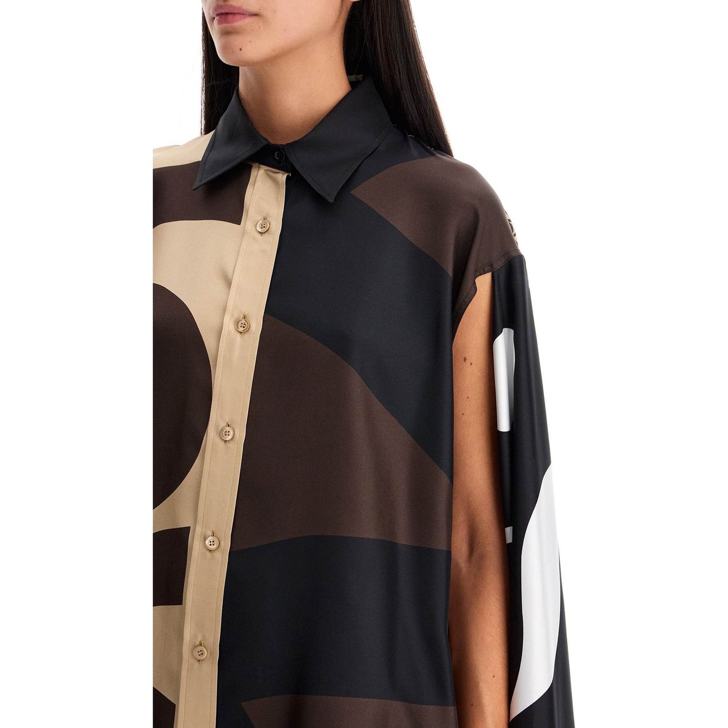 Moschino silk patchwork shirt Topwear Moschino