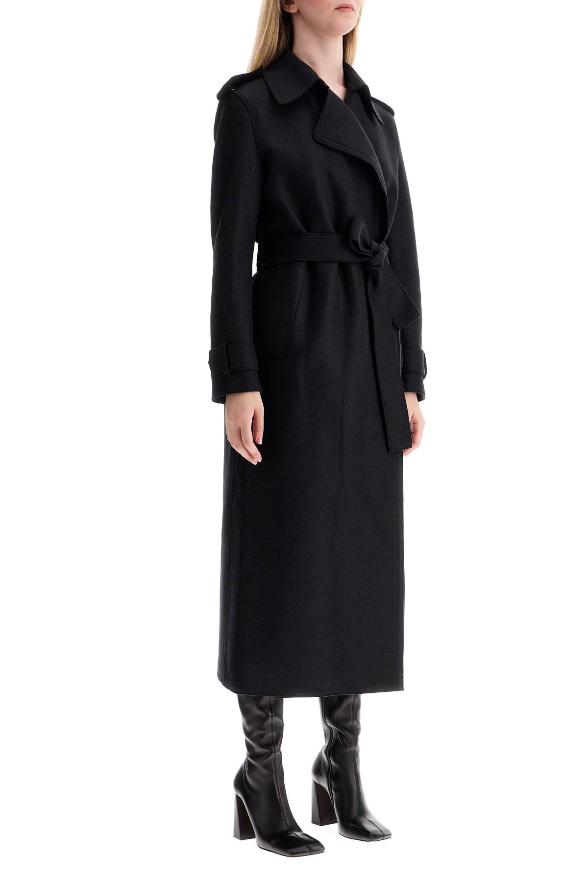 Harris Wharf London pressed wool robe coat with nine words Jackets Harris Wharf London