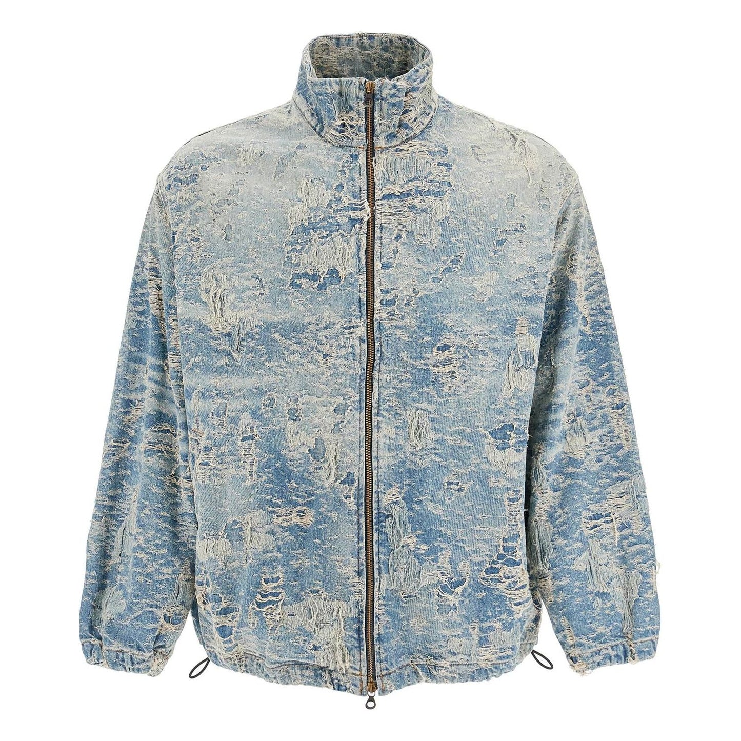 Diesel distressed denim jacquard jacket Jackets Diesel