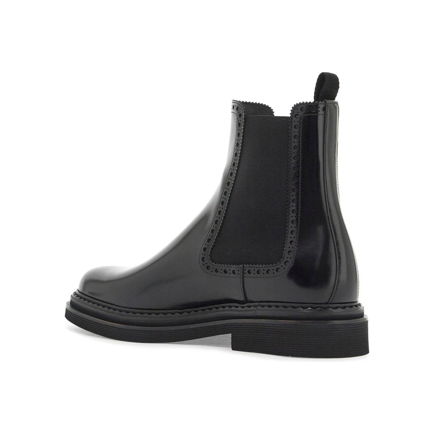 Dolce & Gabbana brushed leather chelsea ankle boots