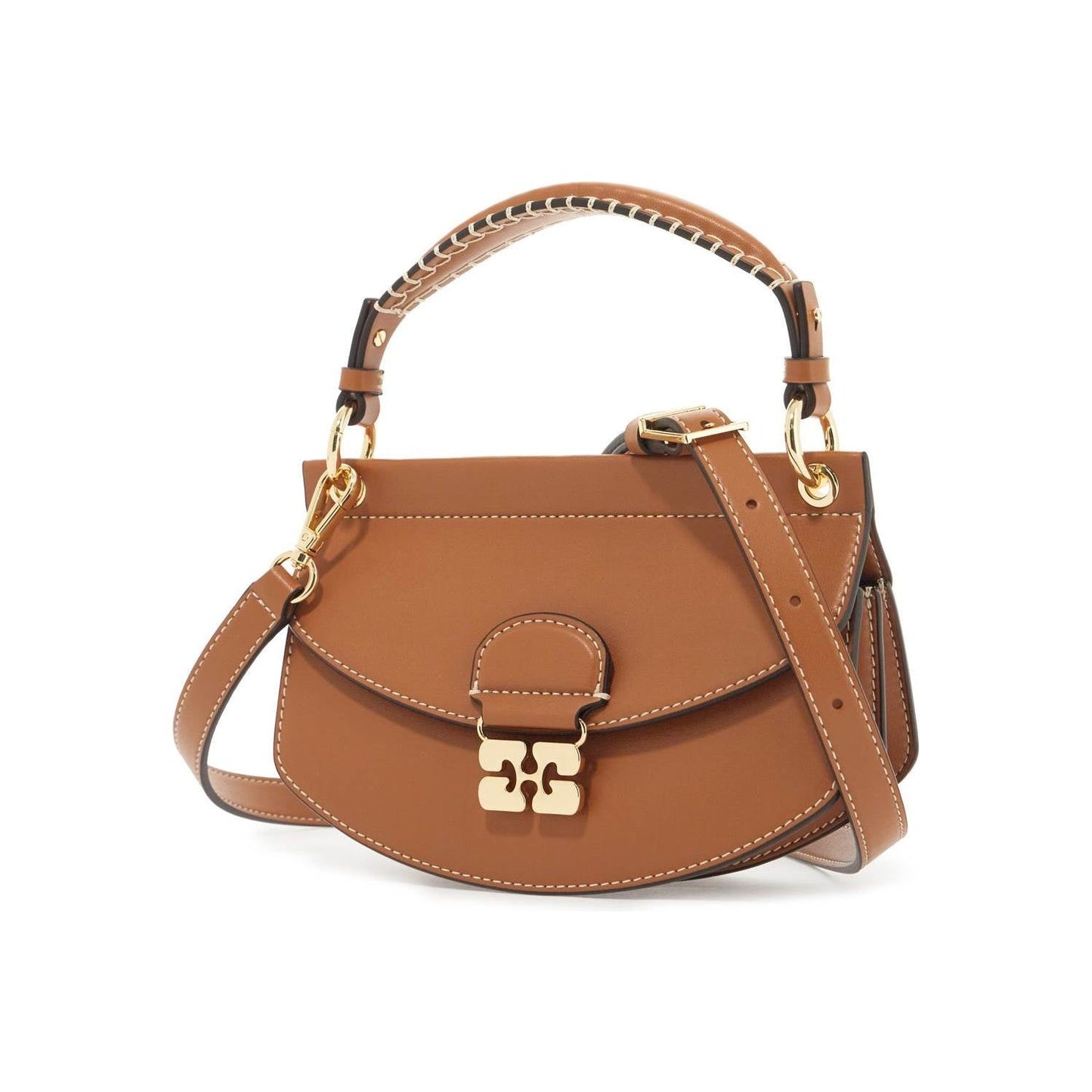 Ganni The Apo-G handbag Brown