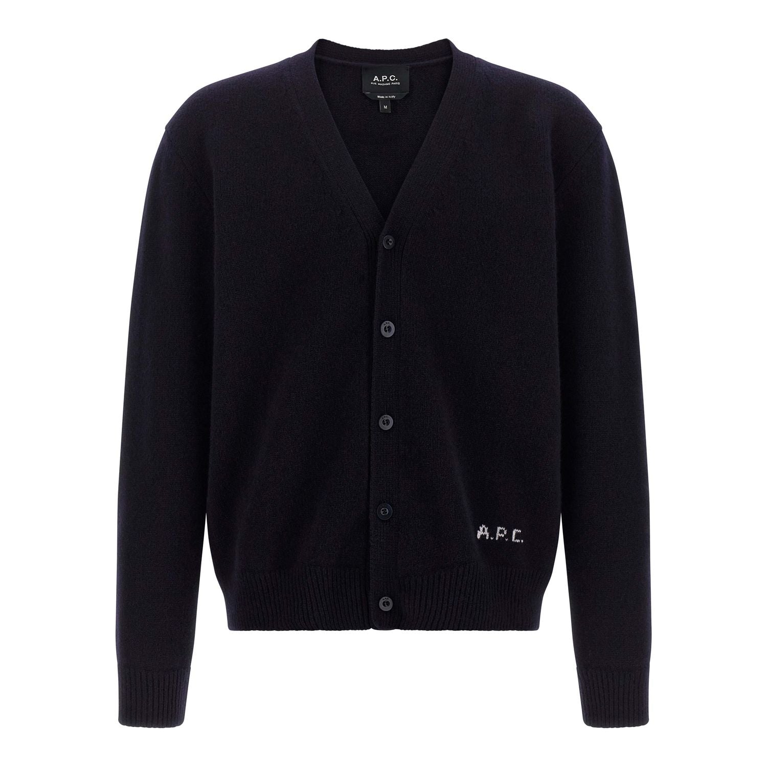 A.P.C. Blue Wool Cardigan