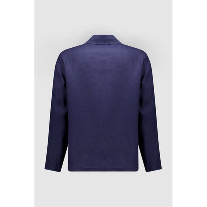 Autore Navy Blue Linen Jacket