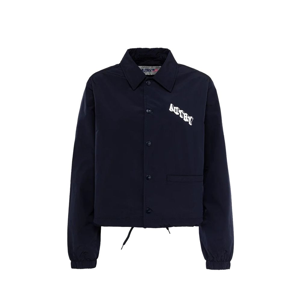 Autry Blue Polyester Shell Jacket