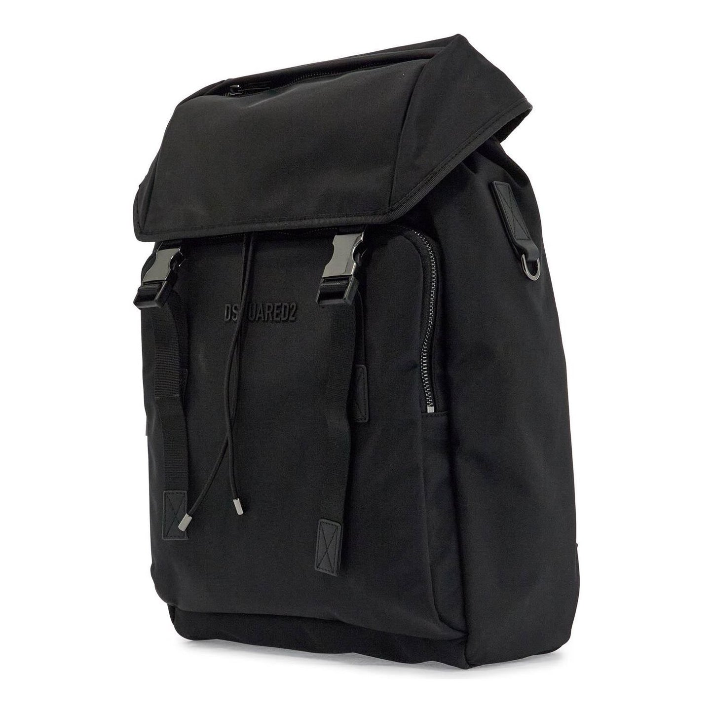 Dsquared2 black nylon laptop backpack