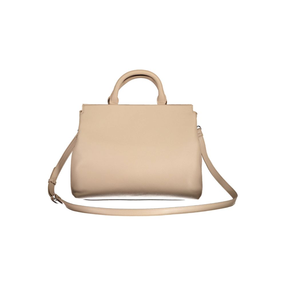 BYBLOS Beige Polyurethane Women Handbag