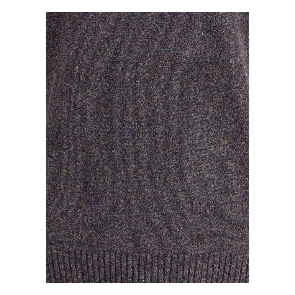 Brooksfield Multicolor Fleece Wool Turtleneck