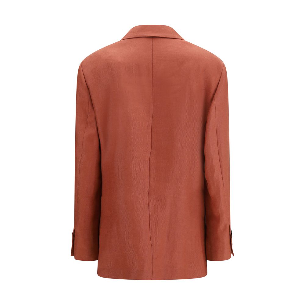 Brunello Cucinelli Multicolor Linen Blazer 1728,72470364320,Blazers - Suits & Blazers - Clothing,Brunello Cucinelli,Clothing,IT38 | S,IT40 | M,IT44 | L,Multicolor,New with tags,Suits & Blazers - Clothing,Women