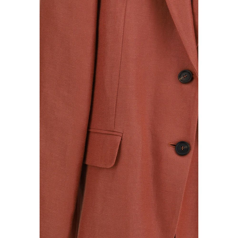 Brunello Cucinelli Multicolor Linen Blazer 1728,72470364320,Blazers - Suits & Blazers - Clothing,Brunello Cucinelli,Clothing,IT38 | S,IT40 | M,IT44 | L,Multicolor,New with tags,Suits & Blazers - Clothing,Women