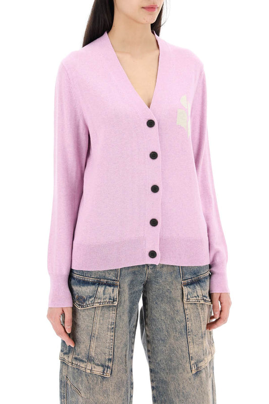 Isabel Marant Etoile karin cardigan with logo intarsia Knitwear Isabel Marant Etoile