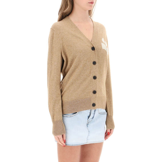 Isabel Marant Etoile karin cardigan with logo intarsia Knitwear Isabel Marant Etoile