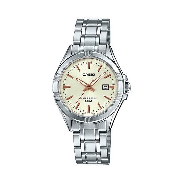 CASIO COLLECTION Mod. LADY DATE - CHAMPAGNE Lady,Lady Ready Stocked Watches,READY STOCKED WATCHES,Watches,Watches - Accessories,Women,Wristwatch