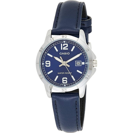 CASIO COLLECTION Mod. LADY DATE. LEATHER - BLUE Lady,Lady Ready Stocked Watches,READY STOCKED WATCHES,Watches,Watches - Accessories,Women,Wristwatch