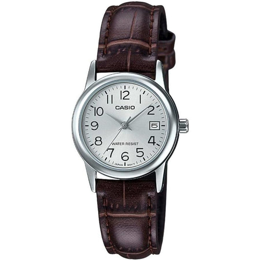 CASIO COLLECTION Mod. LADY DATE SILVER. LEATHER - ARGENTEE Lady,Lady Ready Stocked Watches,READY STOCKED WATCHES,Watches,Watches - Accessories,Women,Wristwatch