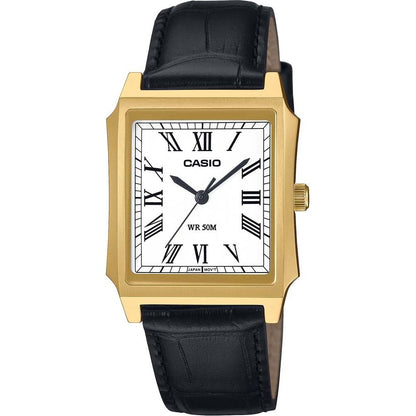 CASIO COLLECTION Mod. TANK - GOLD, LEATHER