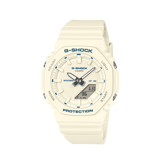 CASIO G-SHOCK Mod. OAK COMPACT - BLUE ACCENT SERIE - IVORY