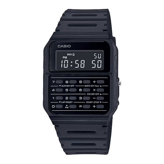 CASIO VINTAGE Mod. CALCULATOR EDGY COLLECTION - FULL BLACK Gent Ready stocked Watches,Lady Ready Stocked Watches,Men,READY STOCKED WATCHES,Unisex,Women,Wristwatch