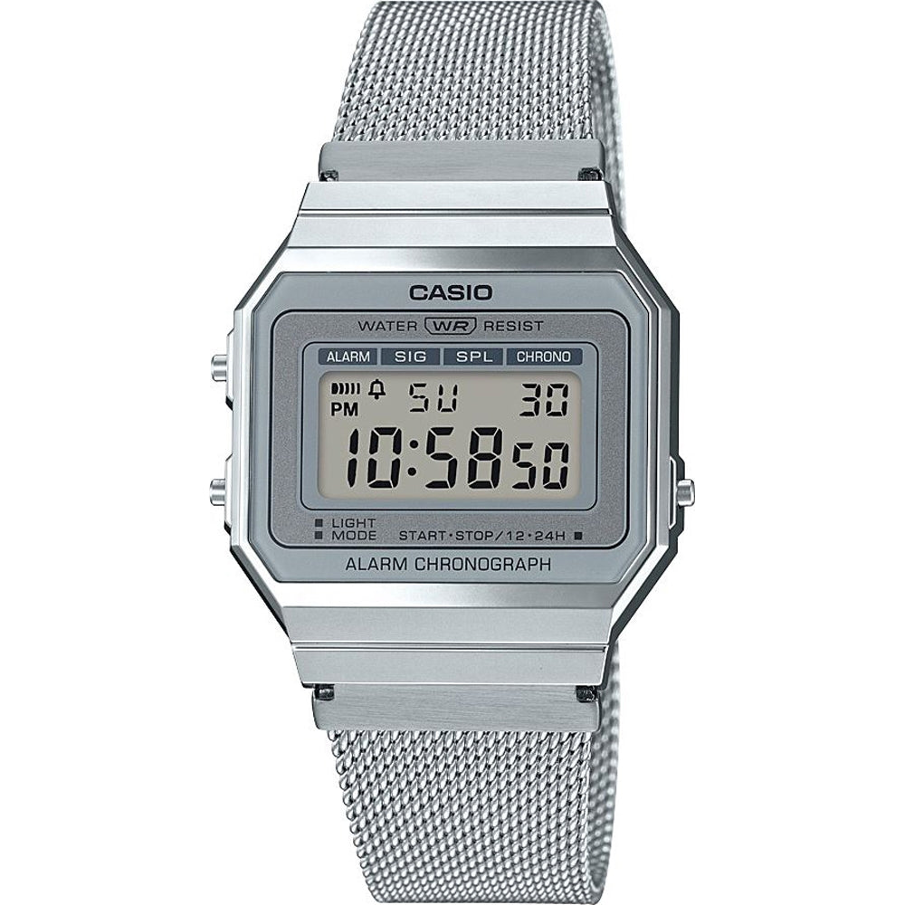 CASIO VINTAGE Mod. ICONIC SLIM DESIGN - SILVER MESH Gent Ready stocked Watches,Lady Ready Stocked Watches,Men,READY STOCKED WATCHES,Unisex,Women,Wristwatch