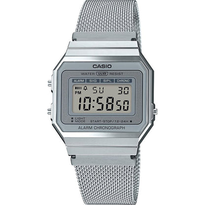CASIO VINTAGE Mod. ICONIC SLIM DESIGN - SILVER MESH Gent Ready stocked Watches,Lady Ready Stocked Watches,Men,READY STOCKED WATCHES,Unisex,Women,Wristwatch