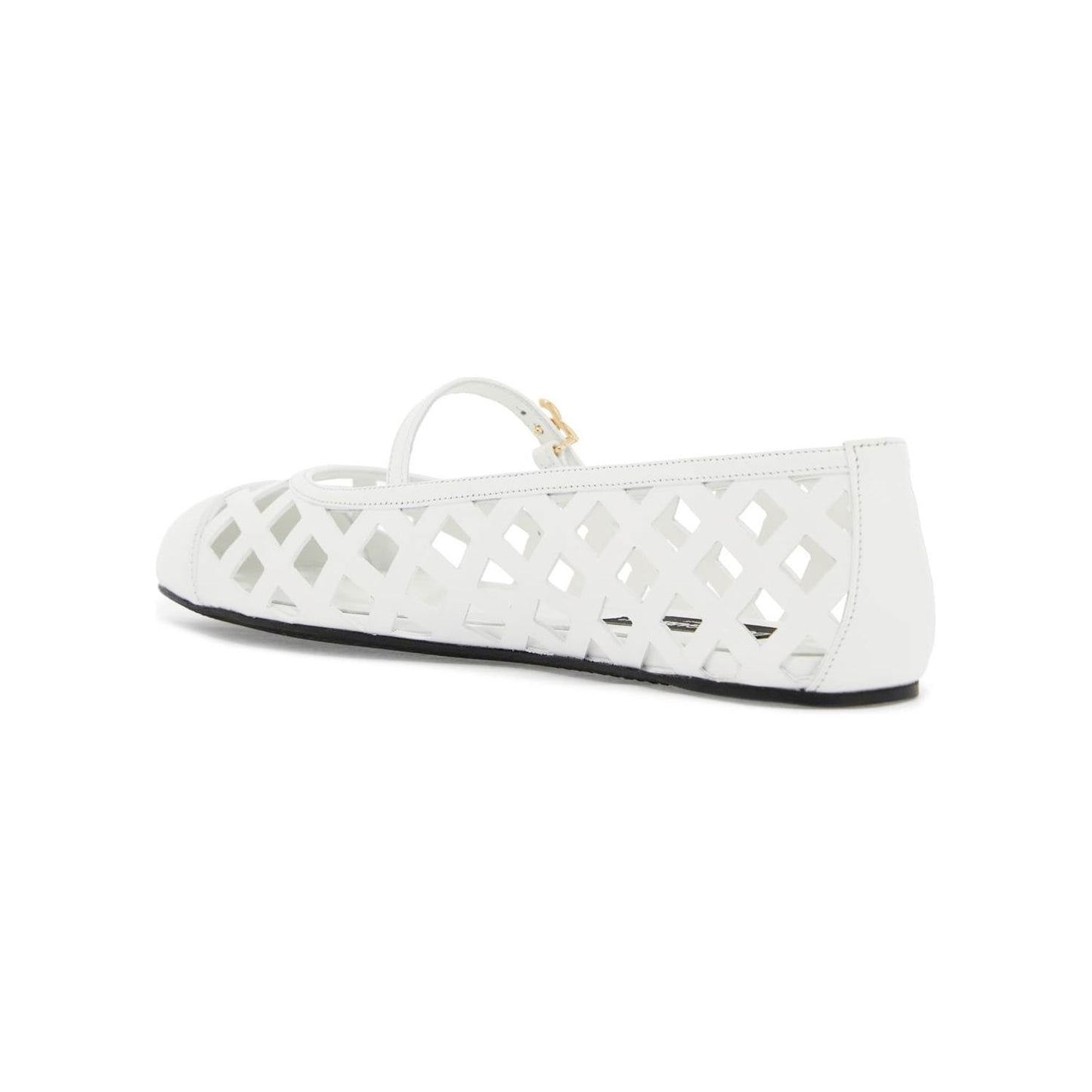 Dolce & Gabbana 'perforated leather odette Flat Shoes Dolce & Gabbana