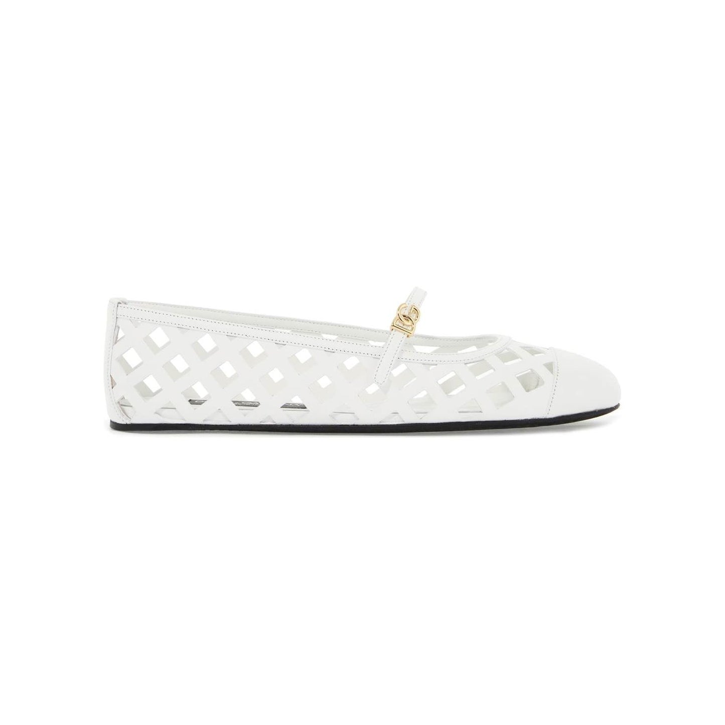 Dolce & Gabbana 'perforated leather odette Flat Shoes Dolce & Gabbana