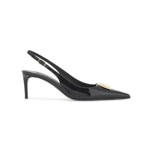 Dolce & Gabbana glossy leather slingback dã©