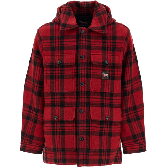 Woolrich plaid cruiser hooded jacket