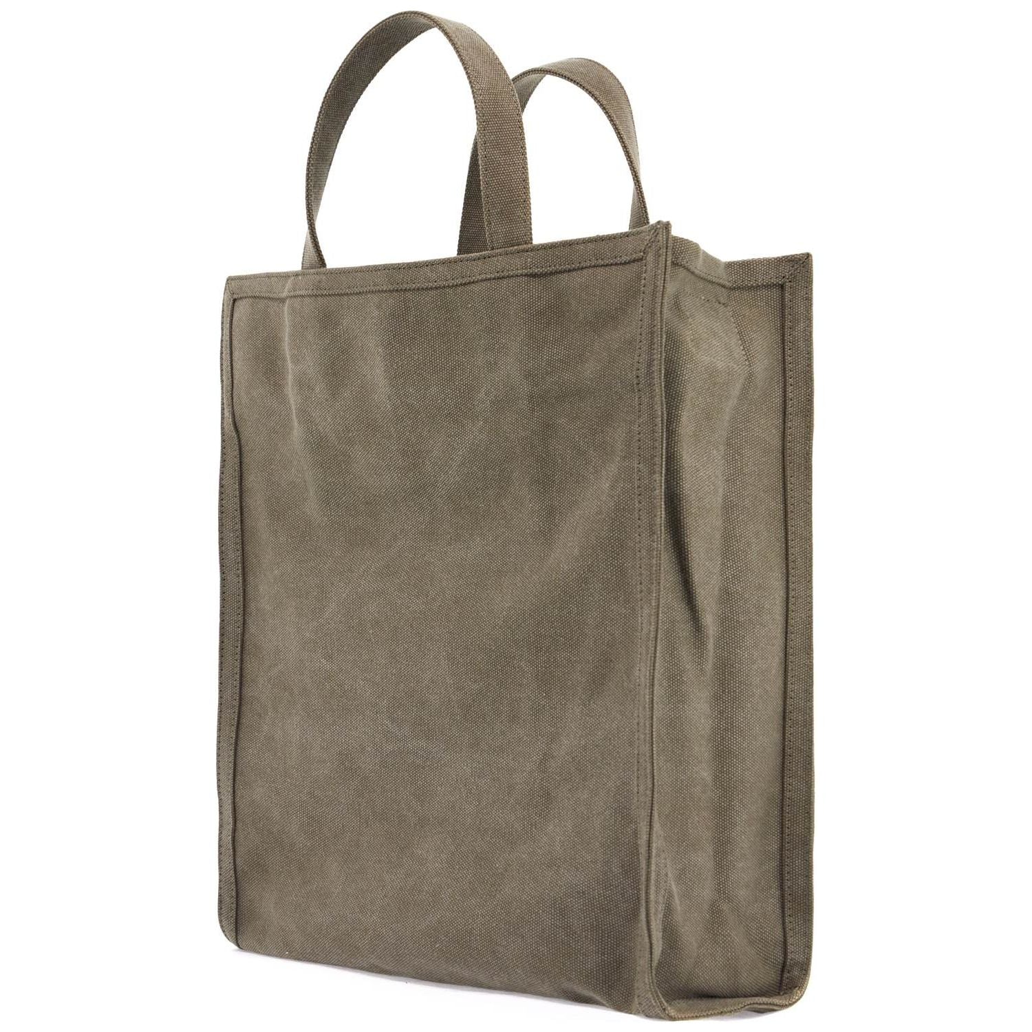 Front view with bag zipped and handles upright.