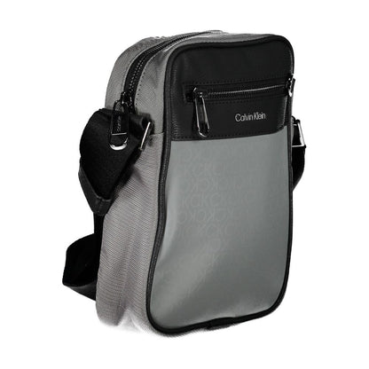 Calvin Klein Grigio Polyester Men Shoulder Bag