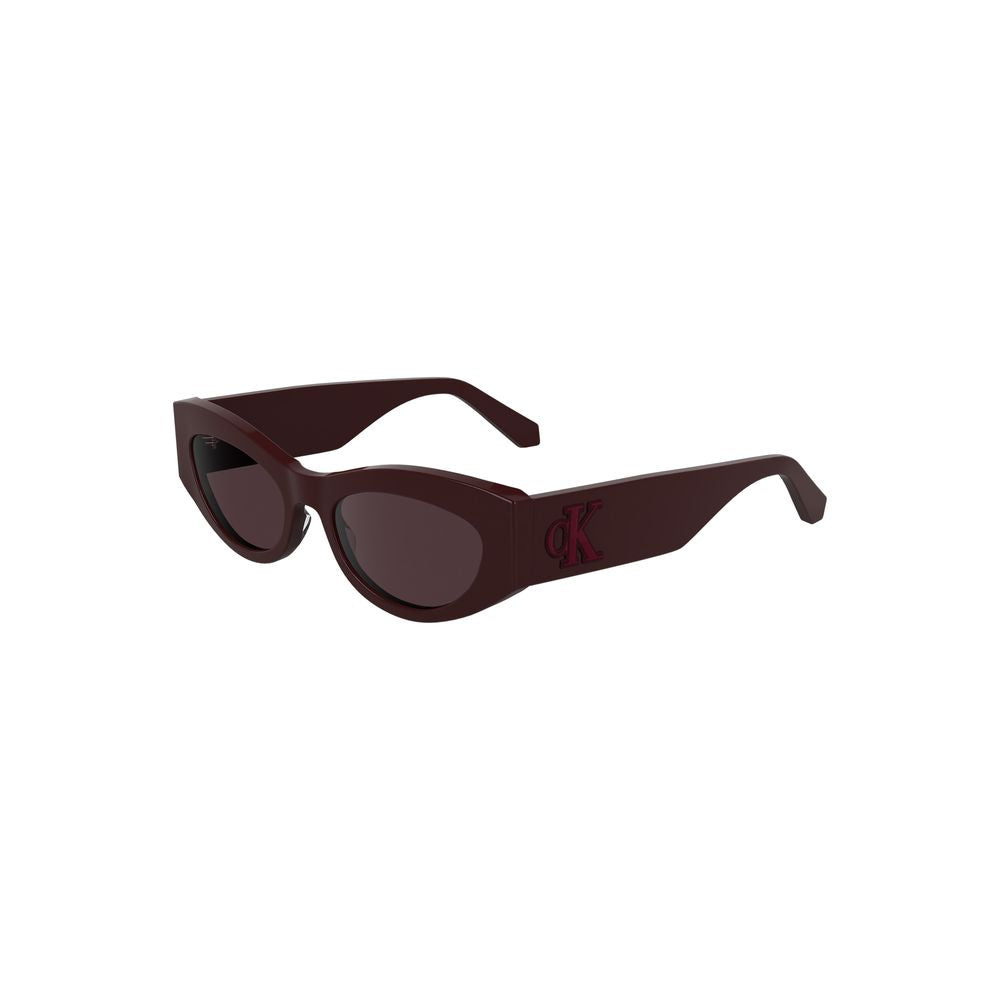 Calvin Klein Rosso Acetate Women Sunglass