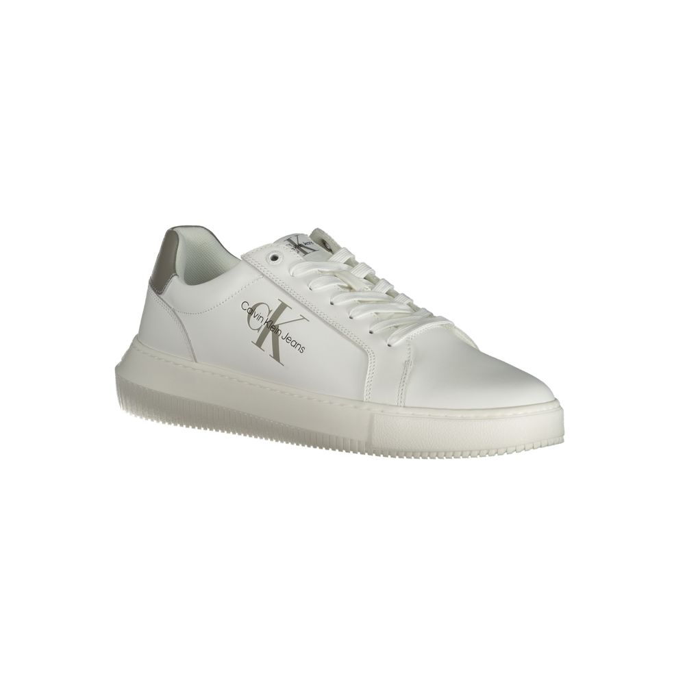 Calvin Klein White Leather Men's Sneaker