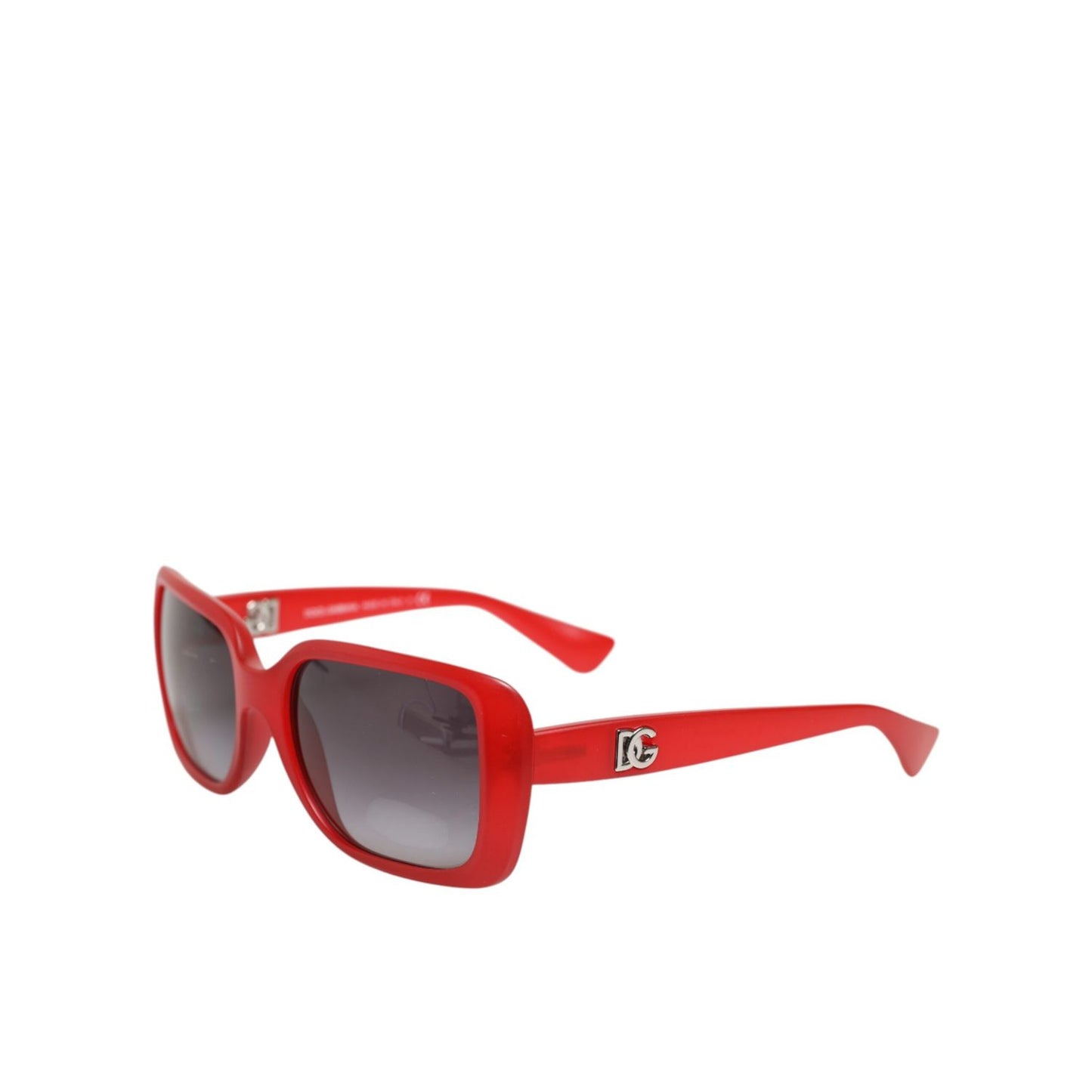 Dolce & Gabbana DG6093 Red Rectangular Grey Graduated Lenses Sunglasses