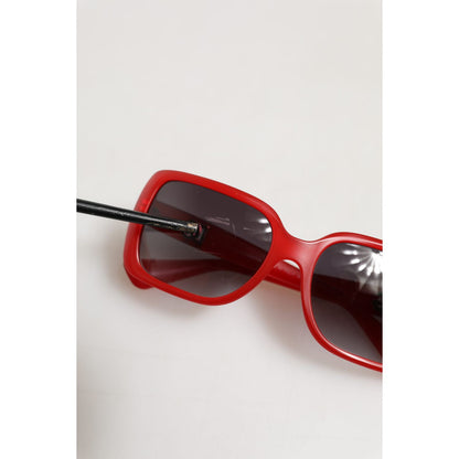 Dolce & Gabbana DG6093 Red Rectangular Grey Graduated Lenses Sunglasses