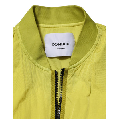 Dondup Yellow Polyamide Zipper Bomber Women’s Jacket
