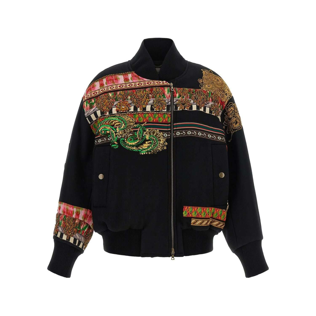 Dries Van Noten Multicolor Wool Bomber
