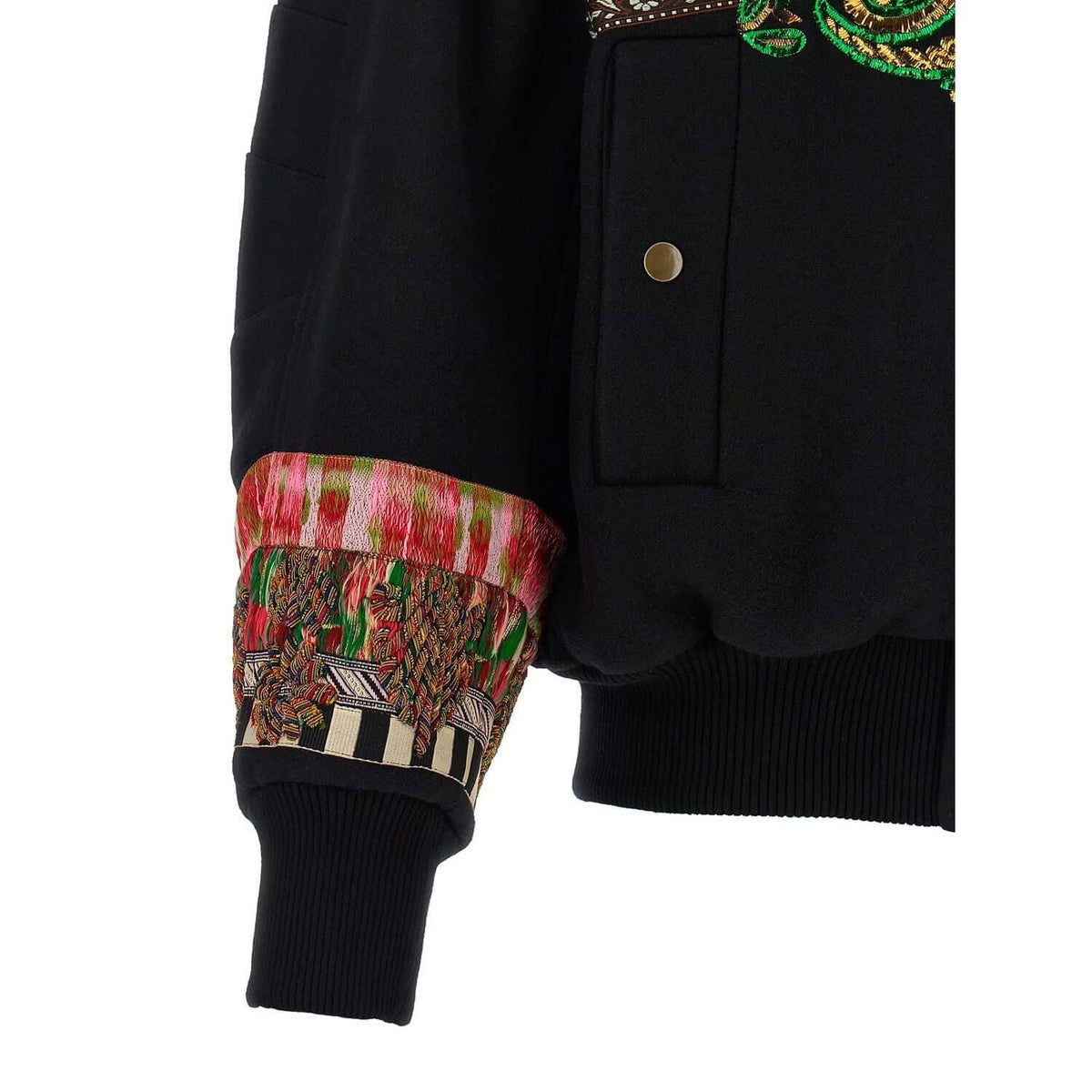 Dries Van Noten Multicolor Wool Bomber