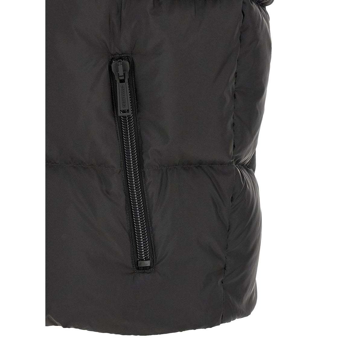 Dsquared² Black Polyester Sleeveless Jacket