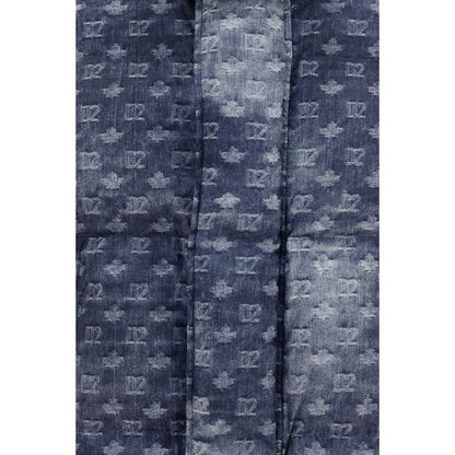 Dsquared² Blue Polyester Full-Length Jacket