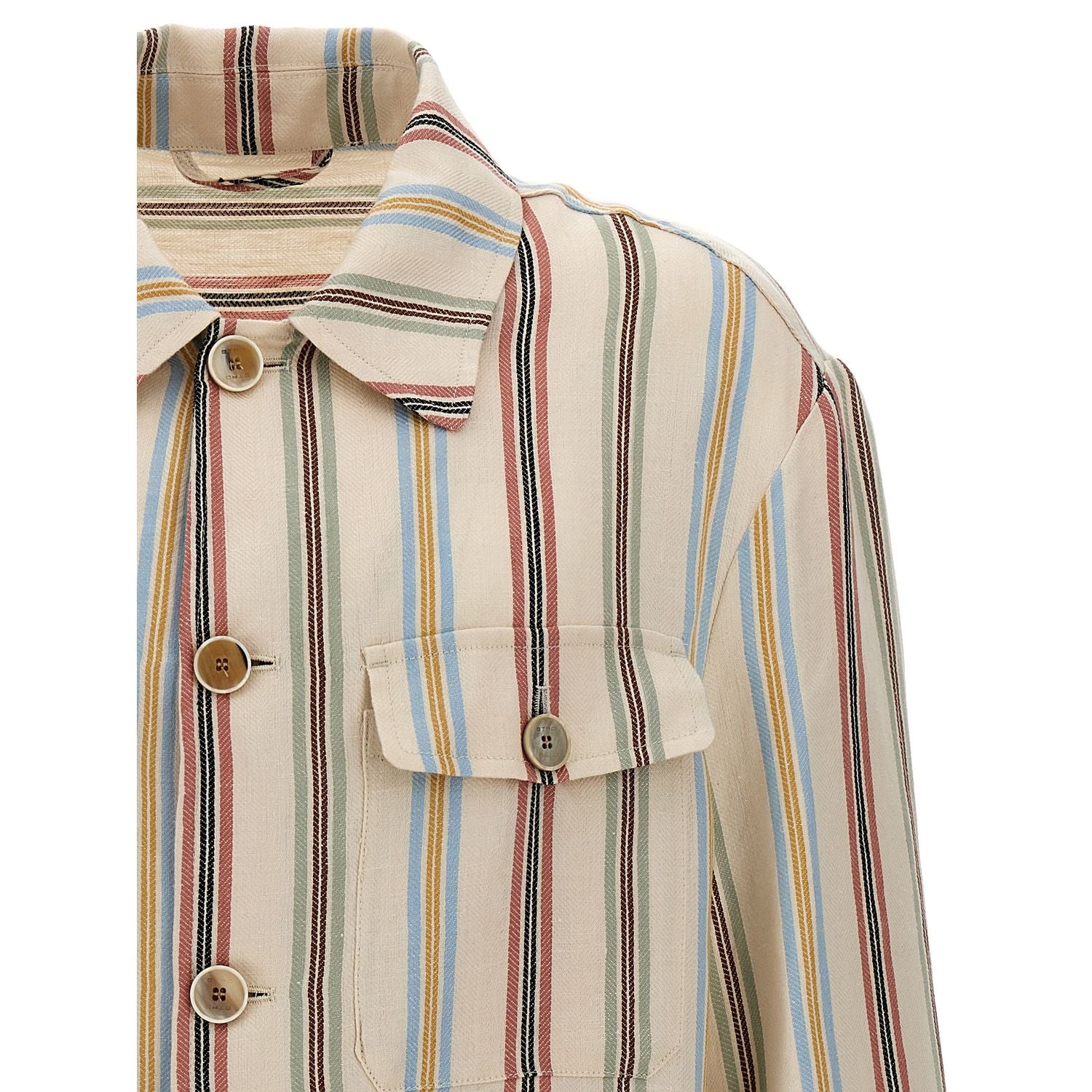 Etro Multicolor Linen Blouse