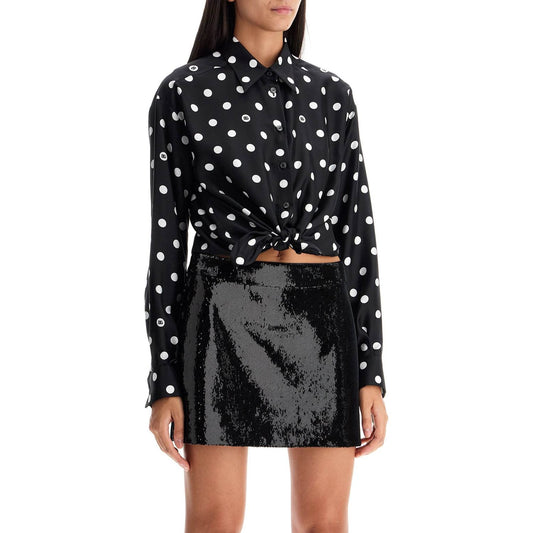 Dolce & Gabbana silk polka dot print blouse Topwear Dolce & Gabbana