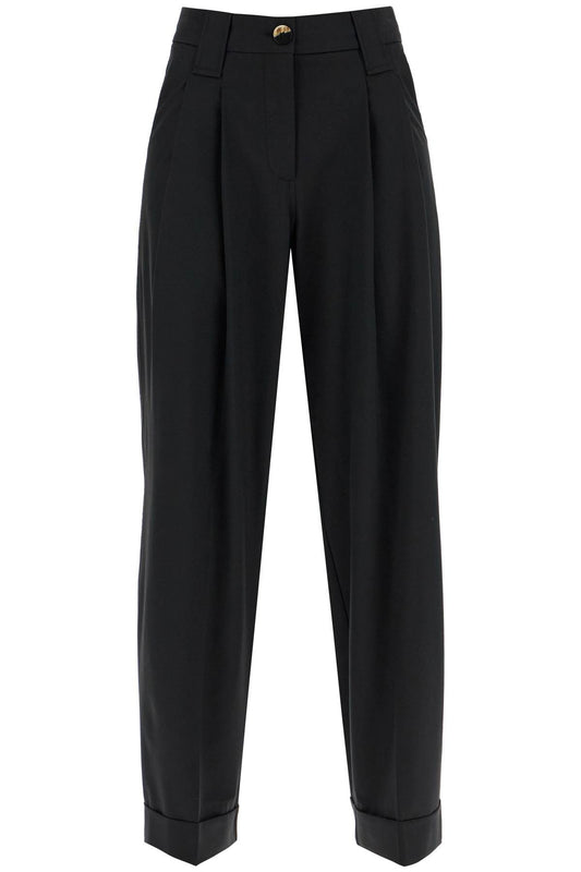 Ganni double pleat fluid trousers Trousers Ganni