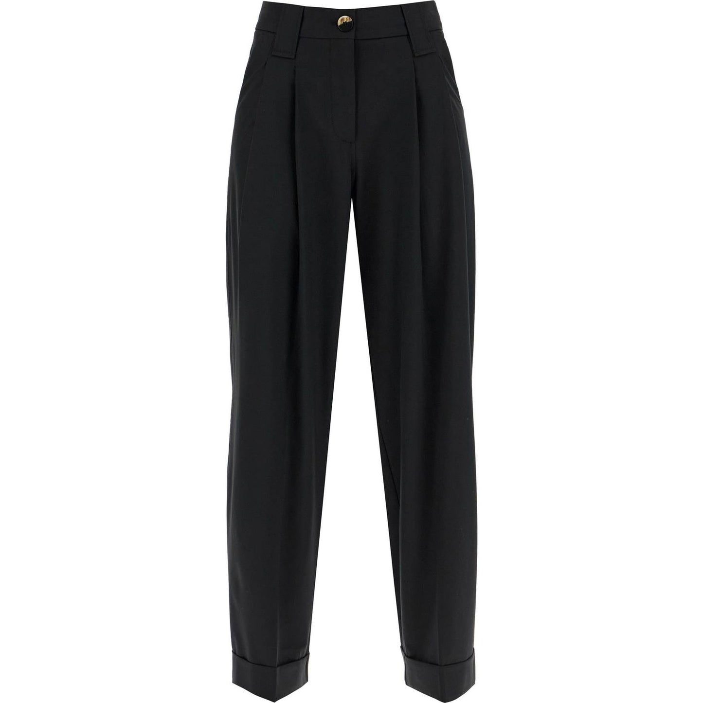 Ganni double pleat fluid trousers Trousers Ganni