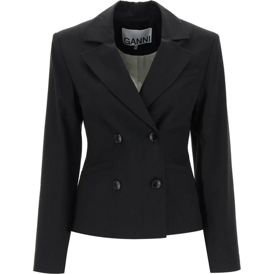 Ganni shaped double-breasted jacket Jackets Ganni