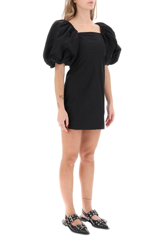 Ganni mini dress with balloon sleeves Dresses Ganni