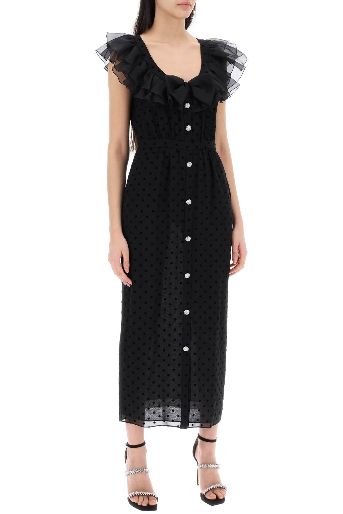 Alessandra Rich 'polka dot midi dress in ge Dresses Alessandra Rich